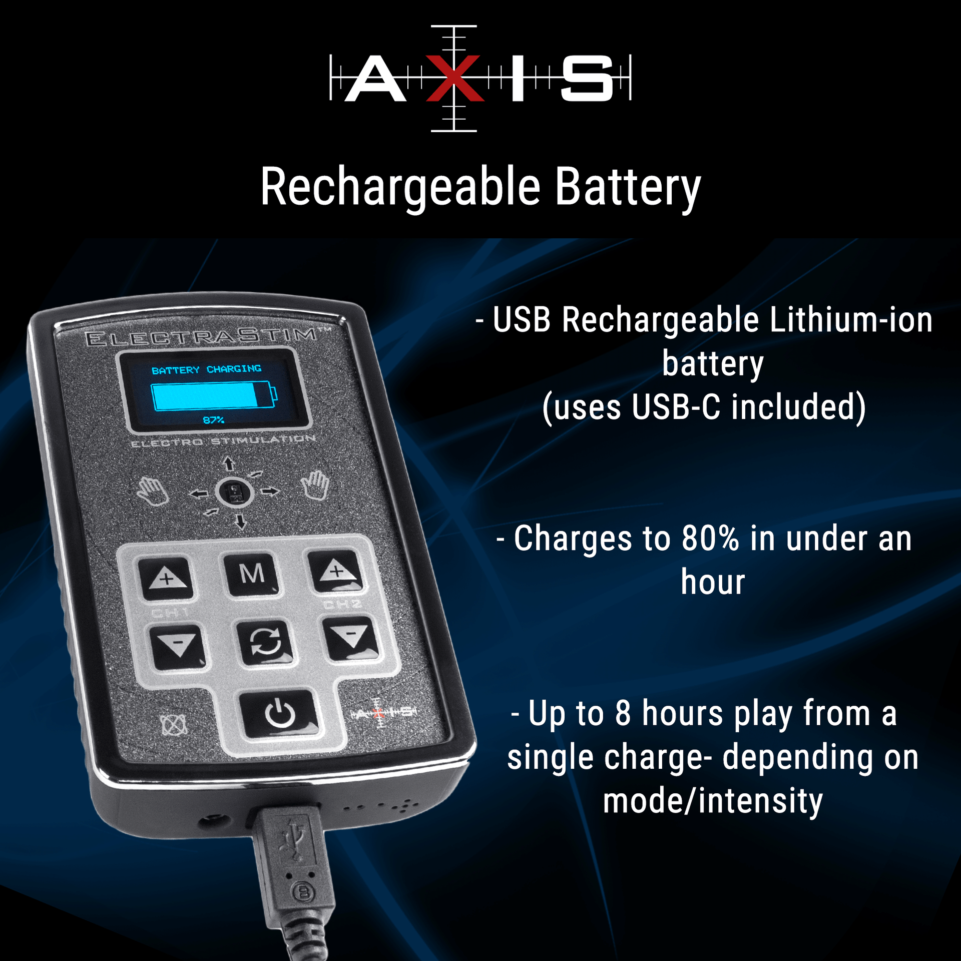 ElectraStim AXIS Luxury Electro Stimulator-Electro Sex Stimulators electro sex- estim Europe -ElectraStim