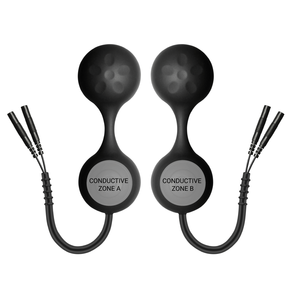 Silicone Noir Lula Electro Kegel Balls-Silicone Noir electro sex- estim Europe -ElectraStim