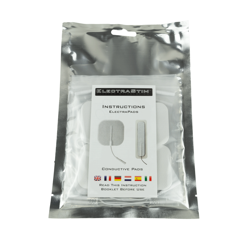 Square Self-Adhesive ElectraPads (Multi-packs available)-Electro Conductive Pads electro sex- estim Europe -ElectraStim