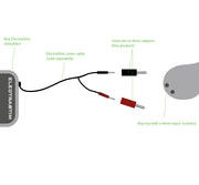 2mm Pin to 4mm E-Stim Banana Plug Adapter Kit (2 Pack)-Cables and Adapters electro sex- estim Europe -ElectraStim