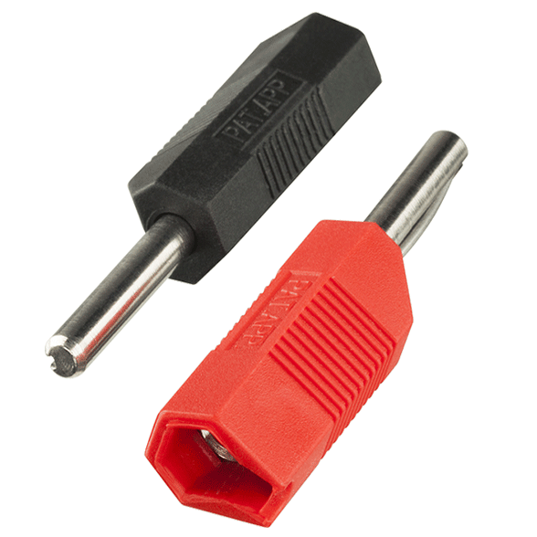 2mm Pin to 4mm E-Stim Banana Plug Adapter Kit (2 Pack)-Cables and Adapters electro sex- estim Europe -ElectraStim
