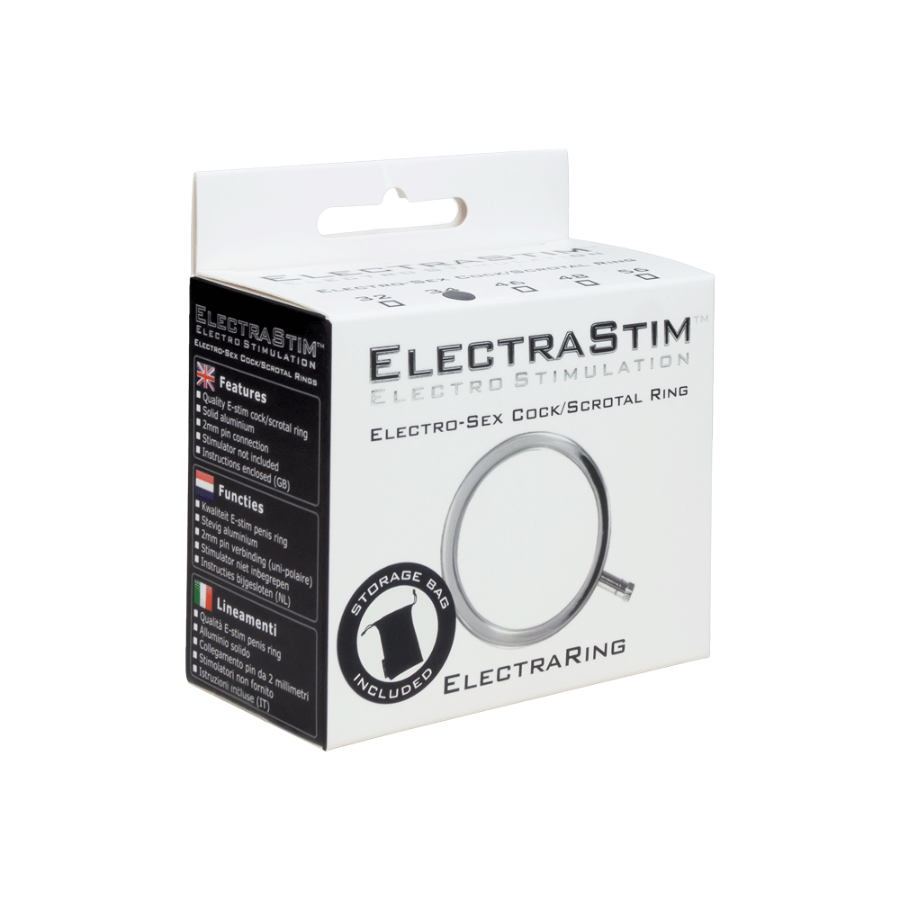 ElectraRing Solid Metal Electro Cock Ring (Multiple Sizes)-Cock Rings and Male Toys electro sex- estim Europe -ElectraStim