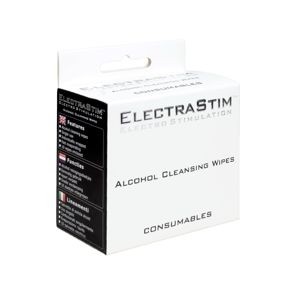 Sterile Alcohol Wipes (10 Pack)-Lubes, Gels and Cleaners electro sex- estim Europe -ElectraStim