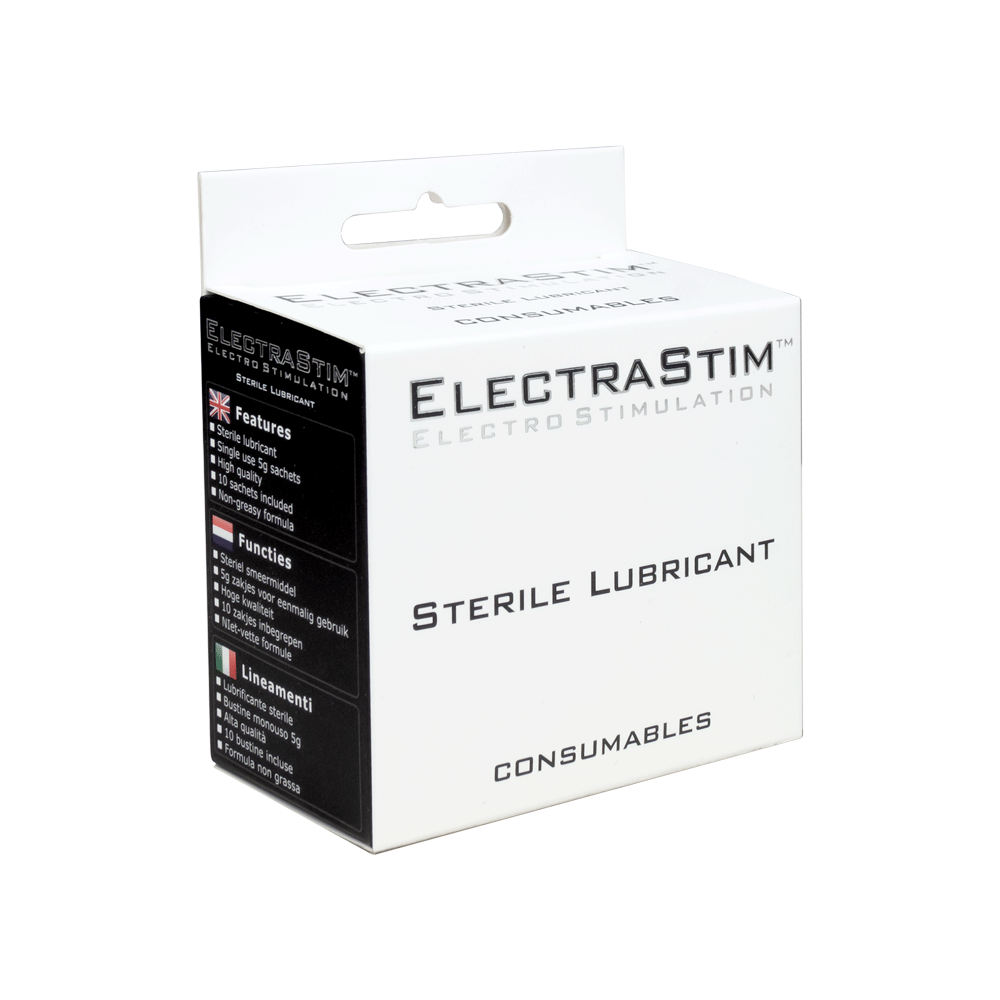 Sterile Lubricant Sachets (10)-Lubes, Gels and Cleaners electro sex- estim Europe -ElectraStim