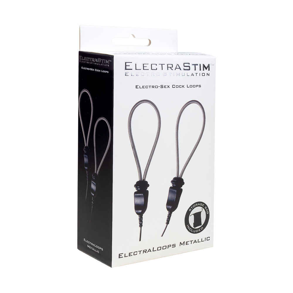 ElectraLoops Metallic Adjustable E-Stim Cock Rings-Cock Rings and Male Toys electro sex- estim Europe -ElectraStim