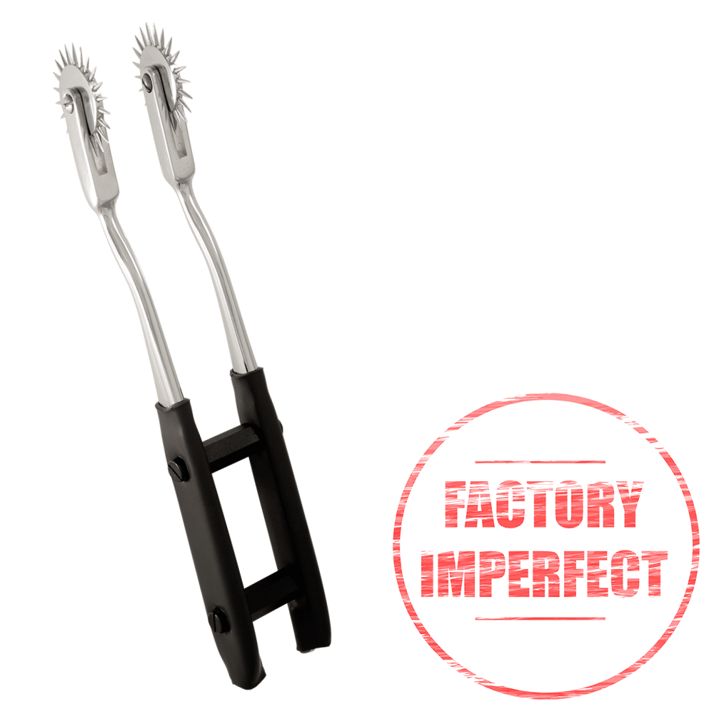 FACTORY IMPERFECT- Double Electro Wartenberg Pinwheel-Fetish and Bondage electro sex- estim Europe -ElectraStim