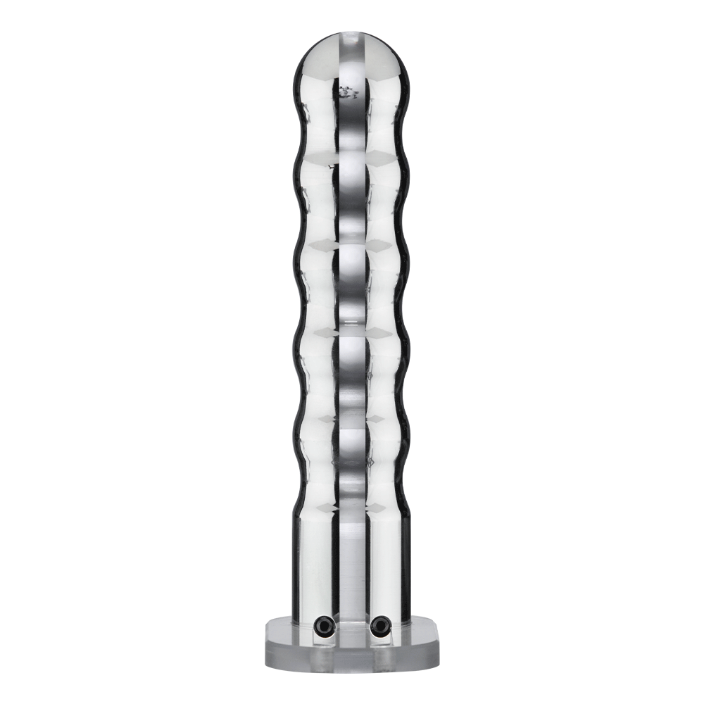 Wave Metal Strap-On Electro Dildo-Electro Strap On Dildos electro sex- estim Europe -ElectraStim