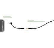 ElectraStim standard adapter to 3.5mm socket (single cable)-Cables and Adapters electro sex- estim Europe -ElectraStim