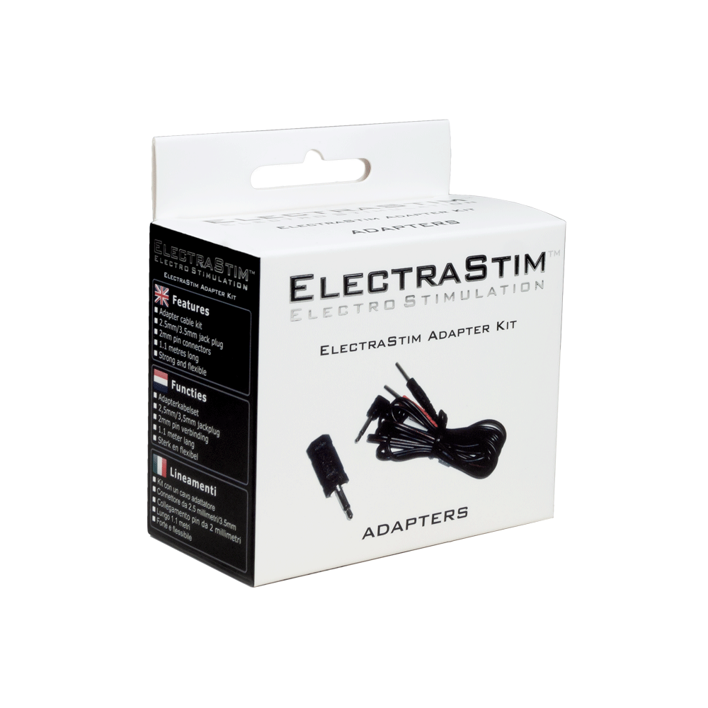 Adapter Cable Kit- 3.5mm/2.5mm Jack-Cables and Adapters electro sex- estim Europe -ElectraStim