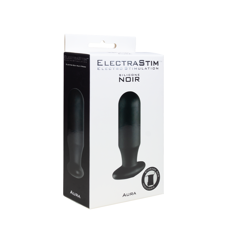 Silicone Noir Aura Multi-Probe Electrode- Vaginal & Anal-Silicone Noir electro sex- estim Europe -ElectraStim