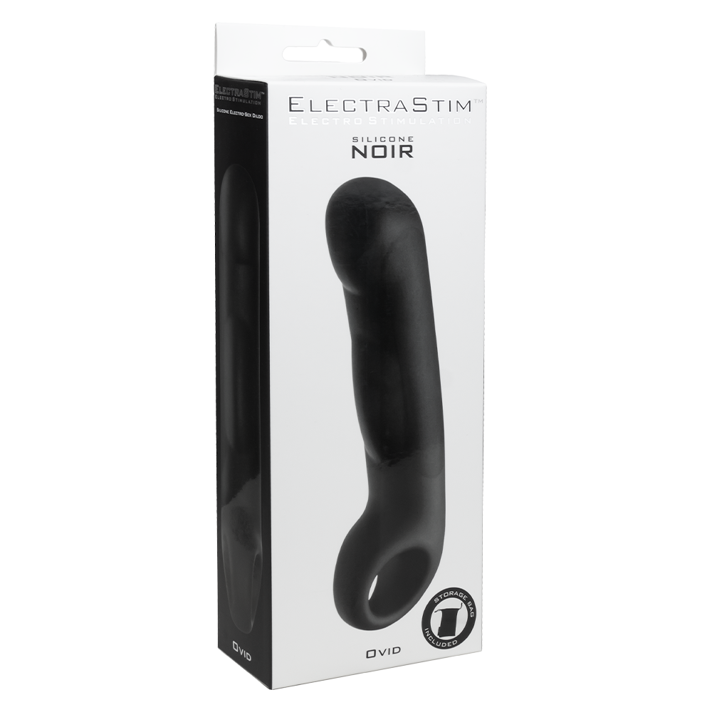 Silicone Noir Ovid Electro G-Spot Dildo-Silicone Noir electro sex- estim Europe -ElectraStim