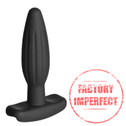 FACTORY IMPERFECT- Silicone Noir Rocker Butt Plug- Small-Silicone Noir electro sex- estim Europe -ElectraStim