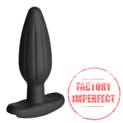 FACTORY IMPERFECT- ElectraStim Silicone Noir Rocker Butt Plug- Medium- electro sex- estim Europe -ElectraStim