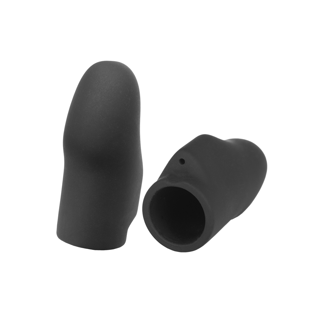 Silicone Noir 'Explorer' Electro Finger Sleeves-Silicone Noir electro sex- estim Europe -ElectraStim