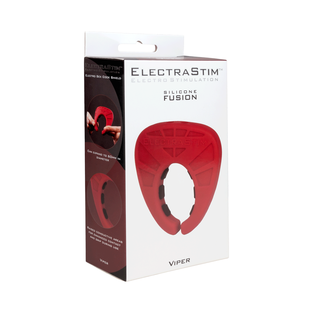 Silicone Fusion Viper Electro Cock Ring-Cock Rings and Male Toys electro sex- estim Europe -ElectraStim