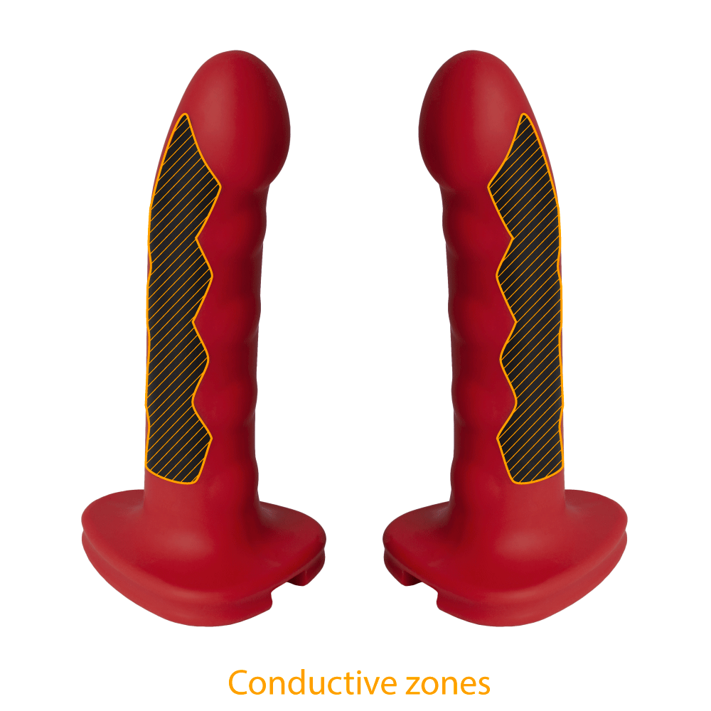 Silicone Fusion Komodo Electro Dildo-Dildos and Probes electro sex- estim Europe -ElectraStim