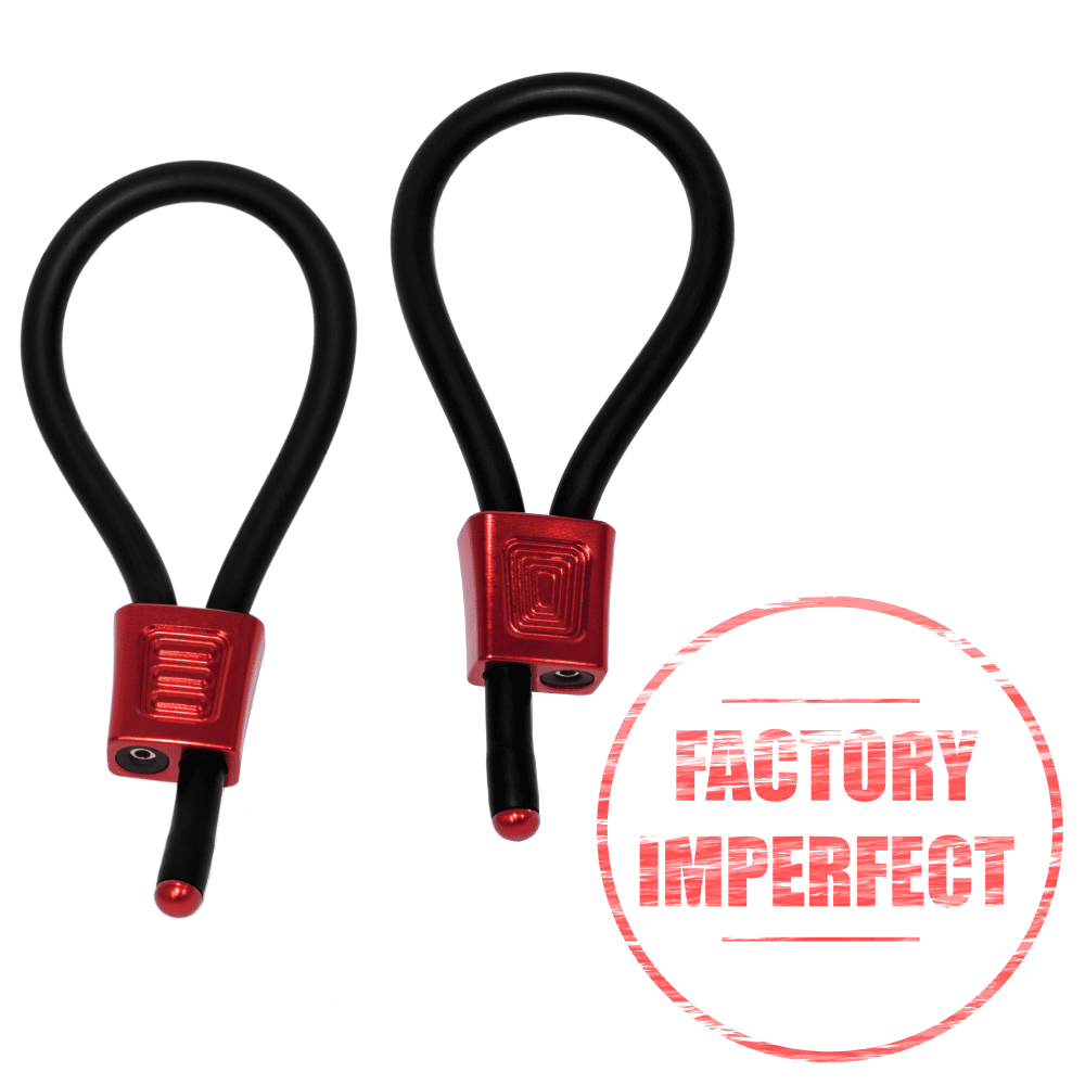 FACTORY IMPERFECT- Prestige ElectraLoops - Red-Cock Rings and Male Toys electro sex- estim Europe -ElectraStim