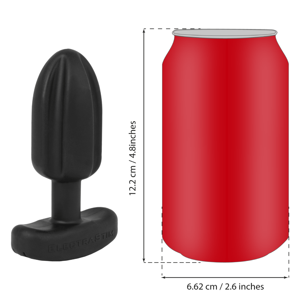 Silicone Noir 'Tartarus' Quadripolar Butt Plug-Anal Toys electro sex- estim Europe -ElectraStim