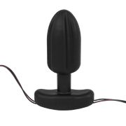 Silicone Noir 'Tartarus' Quadripolar Butt Plug-Anal Toys electro sex- estim Europe -ElectraStim