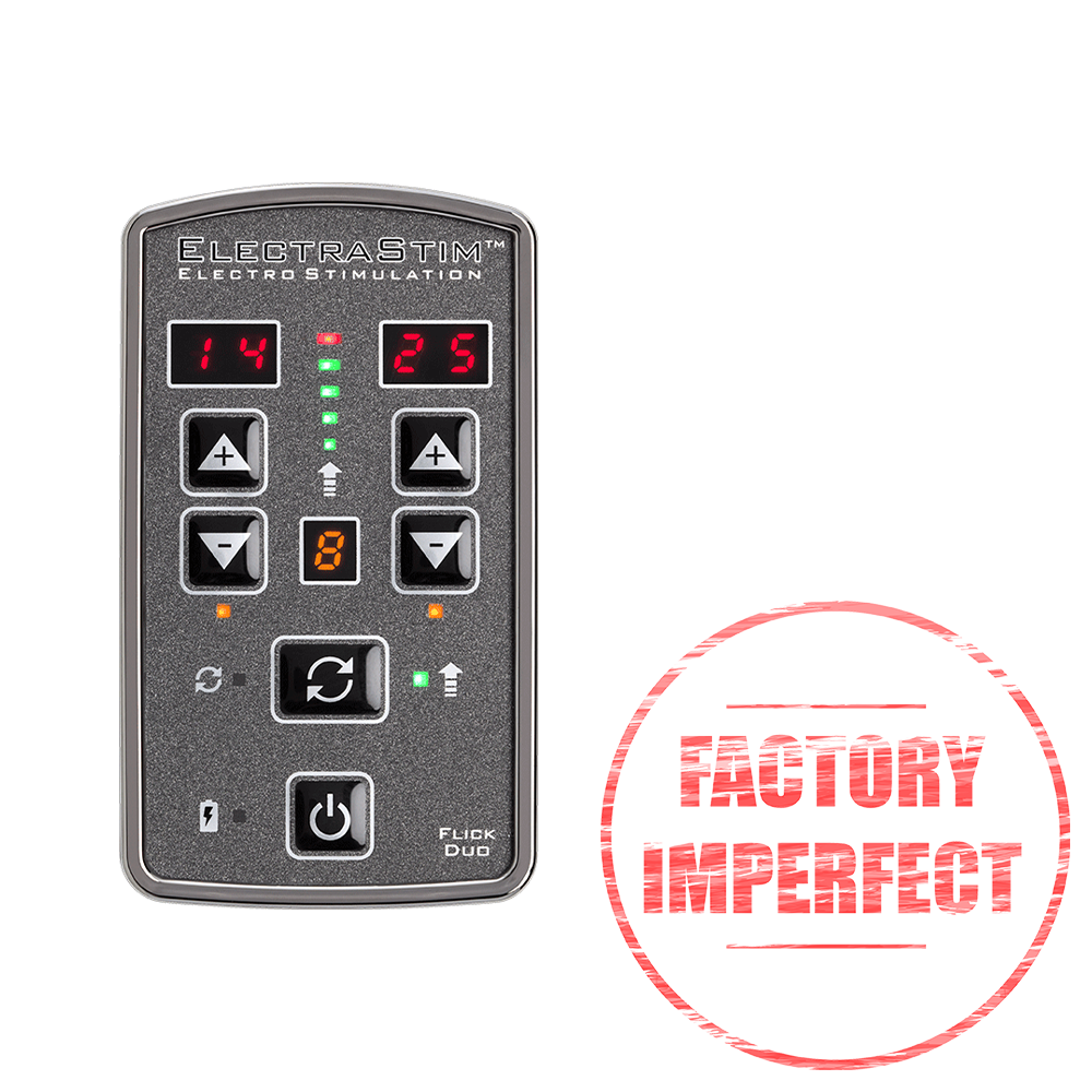 FACTORY IMPERFECT- ElectraStim Flick Duo Stimulator EM80-E- electro sex- estim Europe -ElectraStim