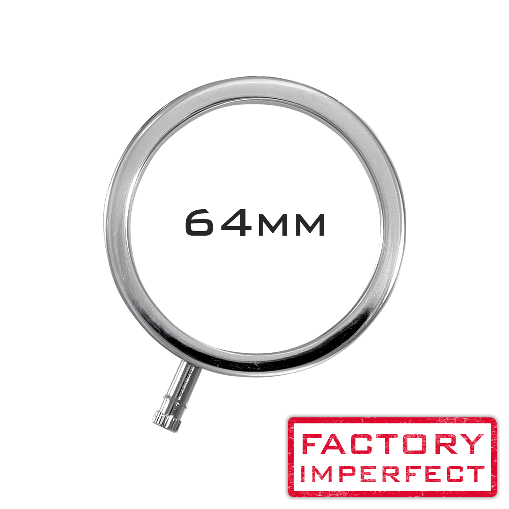 FACTORY IMPERFECT - ElectraRings Solid Metal Scrotal Ring (64mm)-Cock Rings and Male Toys electro sex- estim Europe -ElectraStim