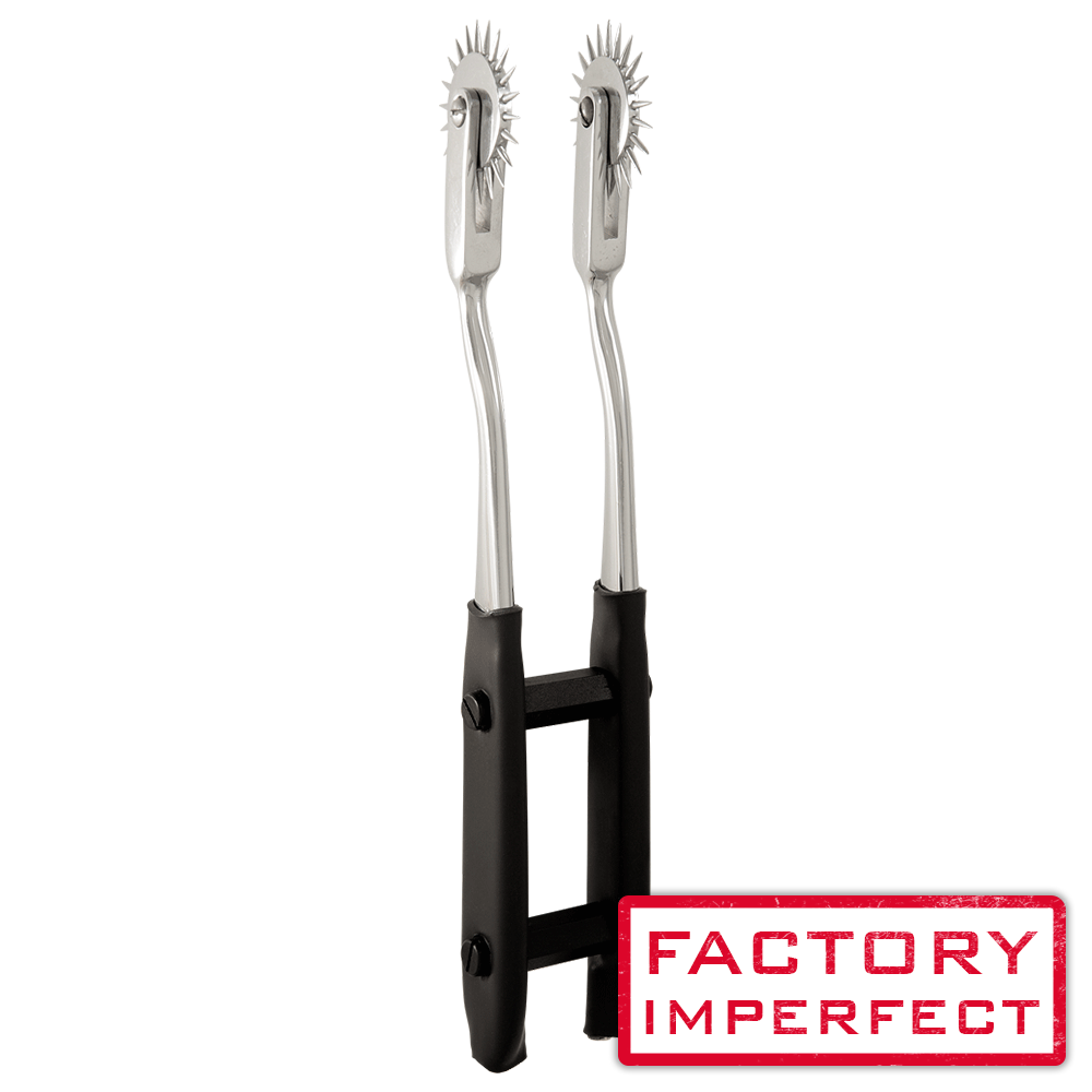 FACTORY IMPERFECT - Double Electro Wartenberg Pinwheel-Fetish and Bondage electro sex- estim Europe -ElectraStim