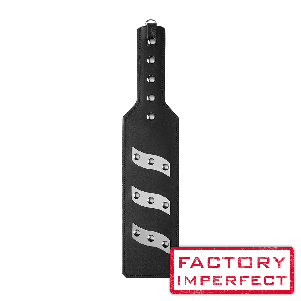 FACTORY IMPERFECT - ElectraPaddle Leather Electro Spanking Paddle- electro sex- estim Europe -ElectraStim