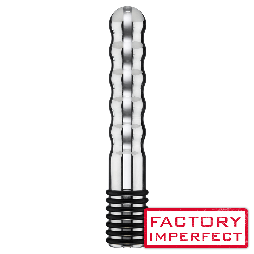 FACTORY IMPERFECT - Wave Metal Bi-Polar Electro Dildo- electro sex- estim Europe -ElectraStim
