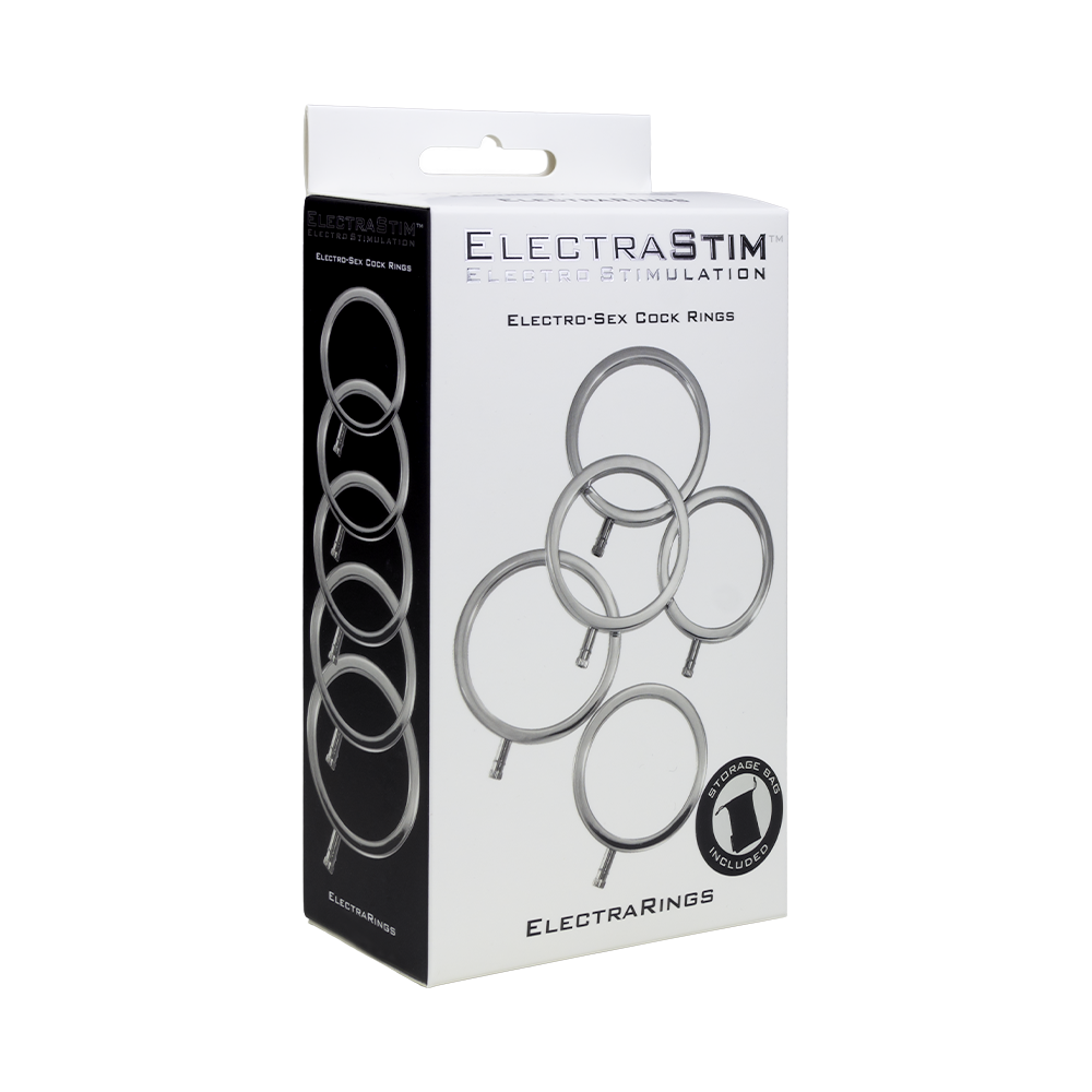 ElectraRings Solid Metal Cock Rings (5 pack)-Cock Rings and Male Toys electro sex- estim Europe -ElectraStim